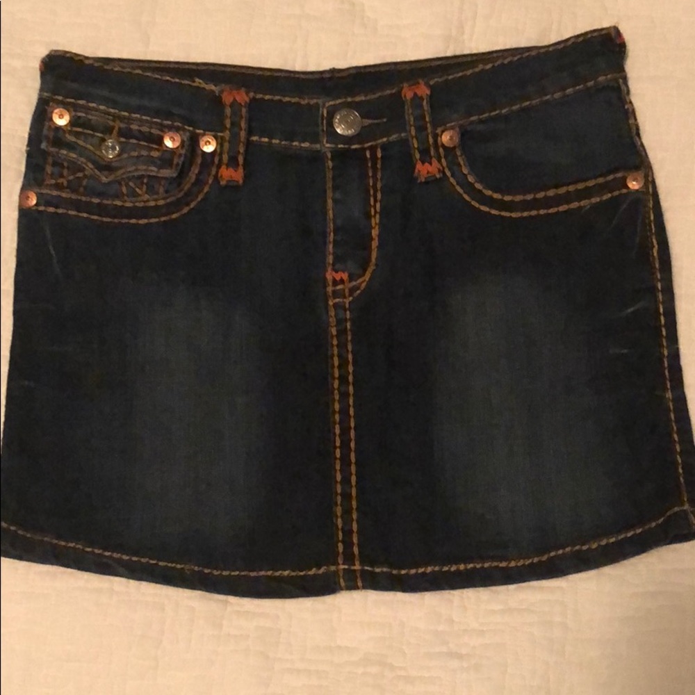 True religion jean skirt